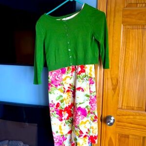 2 piece floral dress